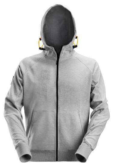 Afbeeldingen van Snickers hoodie 2880-2800 maat L licht grijs