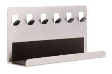 Afbeeldingen van Siro Sleutelhouder metaal - boorafstand 250mm/L 300mm/H 75mm/B 150mm nikkel mat/zwart 