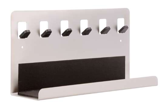 Afbeeldingen van Siro Sleutelhouder metaal - boorafstand 250mm/L 300mm/H 75mm/B 150mm nikkel mat/zwart 