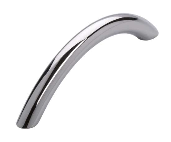 Afbeeldingen van Siro Meubelgreep metaal - boorafstand 96mm/L 108mm/H 27mm/B 9mm chroom glanzend 