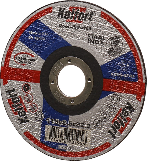Afbeeldingen van Kelfort Doorslijpschijf - 115mm - Staal 