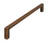 Afbeeldingen van Siro Meubelgreep metaal - boorafstand 160mm/L 168mm/H 28mm/B 8mm antiek messing 