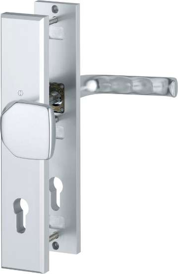 Afbeeldingen van Hoppe Inbraakwerend-wisselgarnituur aluminium London 61G/2235/2214/113 Deurdikte 56mm - PC92 - F1