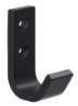 Afbeeldingen van Siro Kapstokhaak metaal - boorafstand 16mm/L 54mm/H 37mm/B 19mm mat zwart 