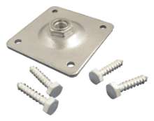 Afbeeldingen van GB stelplaat - M16 100x100x5mm - elektrolitisch verzinkt
