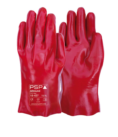 Afbeeldingen van PSP 10-427 handschoen PVC dubbel dipped mt.10