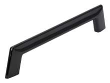 Afbeeldingen van Siro Meubelgreep metaal - boorafstand 160mm/L 190mm/H 34mm/B 8mm zwart chroom glanzend 