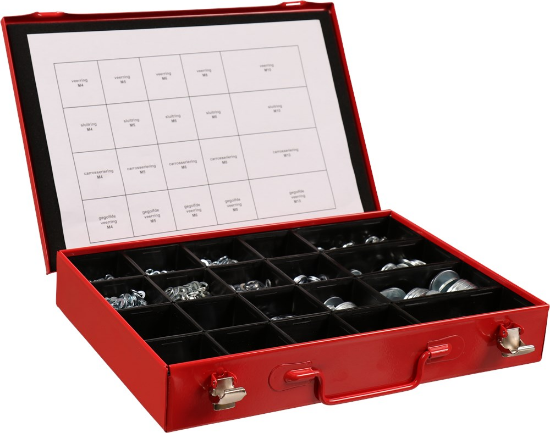 Afbeeldingen van Kelfort Assortimentkist - Sluit/Carr/Veer-Ring + Gegolfd 