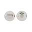 Afbeeldingen van INTERSTEEL Rozet rond plat 50 mm toilet-/badkamersluiting met 5 mm stift rvs geborsteld 3409
