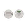 Afbeeldingen van INTERSTEEL Rozet rond plat 50 mm toilet-/badkamersluiting met 5 mm stift rvs geborsteld 3409