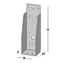 Afbeeldingen van GB Balkdrager GBS-ZL 59x196 1,5 Sendzimir Verzinkt