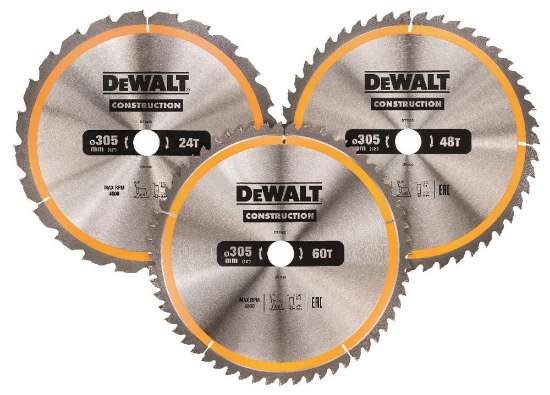 Afbeeldingen van DeWalt Cirkelzaagbladen set DT1964-QZ - Ø305 mm asgat 30mm 