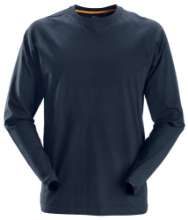 Afbeeldingen van Snickers shirt lange mouwen 2410-9500 maat M donker blauw
