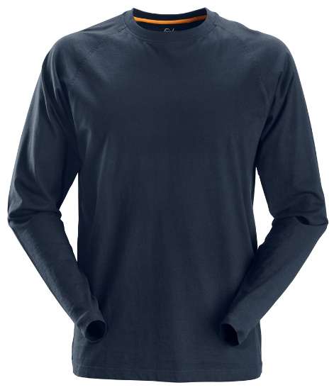 Afbeeldingen van Snickers shirt lange mouwen 2410-9500 maat XXXL donker blauw