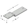Afbeeldingen van GB vloerkozijnstrip - 35x140x260mm 100x10mm - thermisch verzinkt