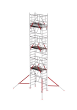 Afbeeldingen van Altrex Aluminium 1-persoons rolsteiger met voorloopleuning MiTOWER PLUS