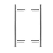 Afbeeldingen van INTERSTEEL Deurgrepen per paar T-schuin 600x90x30 HoH 400 rvs 4329