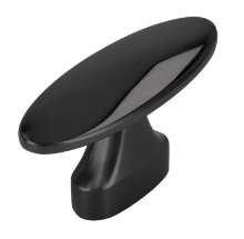 Afbeeldingen van Siro Meubelgreep metaal - boorafstand 16mm/L 56mm/H 28mm/B 20mm zwart chroom glanzend 
