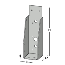 Afbeeldingen van GB Balkdrager GBS-ZL 50x175 1,5 Sendzimir Verzinkt