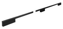 Afbeeldingen van Siro Meubelgreep metaal - boorafstand 368/416mm/L 908mm/H 29mm/B 10mm mat zwart 
