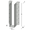 Afbeeldingen van GB raveeldrager I-ligger met lip - 60x300x1,25mm - sendzimir verzinkt