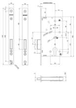 Afbeeldingen van Abloy kastslot 2455 17U20 DR 1+3/2+4
