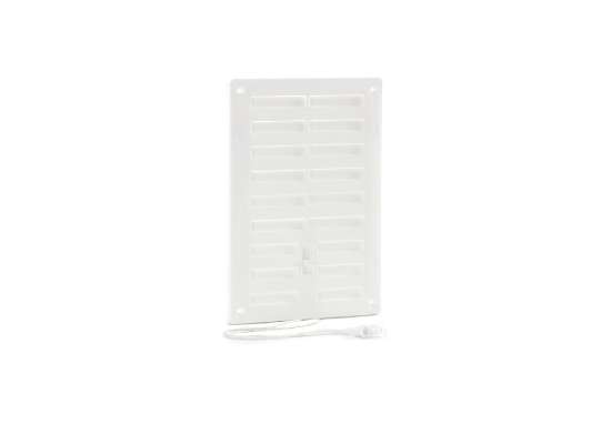 Afbeeldingen van Afsluitbaar ventilatierooster 150x220mm wit 