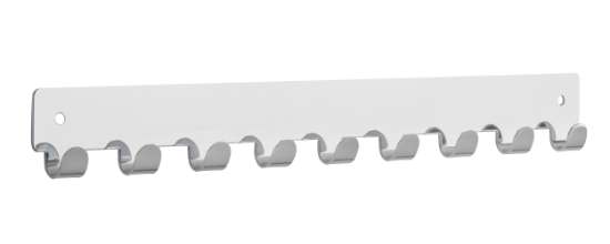 Afbeeldingen van Siro Haaklijst metaal - boorafstand 336mm/L 366mm/H 16mm/B 41mm - chroom glanzend 