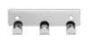 Afbeeldingen van Siro Haaklijst metaal - boorafstand 84mm/L 114mm/H 16mm/B 41mm - chroom glanzend 