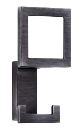 Afbeeldingen van Siro Kapstokhaak metaal - boorafstand 24mm/L 101mm/H 43mm/B 52mm antiek ijzer 