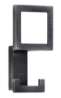 Afbeeldingen van Siro Kapstokhaak metaal - boorafstand 24mm/L 101mm/H 43mm/B 52mm antiek ijzer 