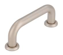 Afbeeldingen van Siro Meubelgreep kunststof - boorafstand 64mm/L 80mm/H 30mm/B 16mm - nikkel mat 