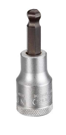 Afbeeldingen van GEDORE Dopsleutel-schroevendraaier 1/2" met kogelkop, tbv binnenzeskant-schroeven IN 19 K