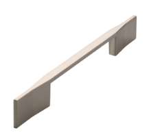 Afbeeldingen van Siro Meubelgreep metaal - boorafstand 128mm/L 214mm/H 30mm/B 10mm RVS effect 