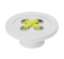 Afbeeldingen van Siro Meubelknop kunststof - L 58mm/H 25mm/B 58mm wit/groen 