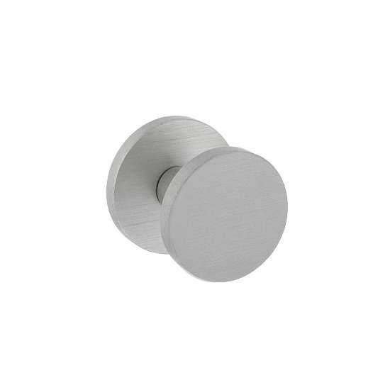 Afbeeldingen van INTERSTEEL Voordeurknop Rond Ø55 mm éénzijdige montage aluminium 3929
