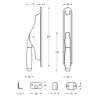 Afbeeldingen van INTERSTEEL Deurespagnolet Ton 400 chroom mat/ebbenhout 5620