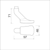 Afbeeldingen van Ami Knopkruk gatdeel 166 Quickstift - M6 getapt - F1 