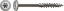 Afbeeldingen van Spax constructieschroef 4Cut - Ø8x280mm T40 - discuskop deeldraad RVS