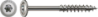 Afbeeldingen van Spax constructieschroef 4Cut - Ø8x220mm T40 - discuskop deeldraad RVS