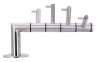 Afbeeldingen van Siro hakenrek klein metaal - boorafstand 46mm/L 210mm/H 123mm/B 60mm RVS 