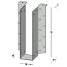 Afbeeldingen van GB raveeldrager I-ligger met lip - 60x240x1,25mm - sendzimir verzinkt