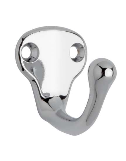 Afbeeldingen van Siro Kapstokhaak metaal - boorafstand 20mm/L 37mm/H 40mm/B 30mm chroom glanzend 
