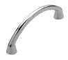 Afbeeldingen van Siro Meubelgreep metaal - boorafstand 64mm/L 72mm/H 21mm/B 8mm chroom glanzend 