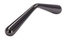 Afbeeldingen van Siro Meubelgreep metaal - boorafstand 64mm/L 71mm/H 21mm/B 9mm zwart chroom glanzend 