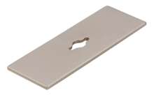 Afbeeldingen van Siro Onderplaat metaal - L 72mm/H 2mm/B 25mm mat RVS effect 