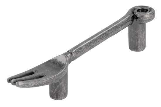 Afbeeldingen van Siro Meubelgreep metaal - boorafstand 64mm/L 106mm/H 22mm/B 14mm - tin 