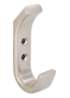 Afbeeldingen van Siro Kapstokhaak metaal - boorafstand 16mm/L 84mm/H 43mm/B 20mm - nikkel mat 