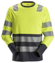 Afbeeldingen van Snickers shirt lange mouwen 2433-6658 maat XXL High Visibility Geel