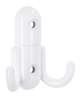 Afbeeldingen van Siro Kapstokhaak metaal - boorafstand 32mm/L 60mm/H 23mm/B 56mm - wit 